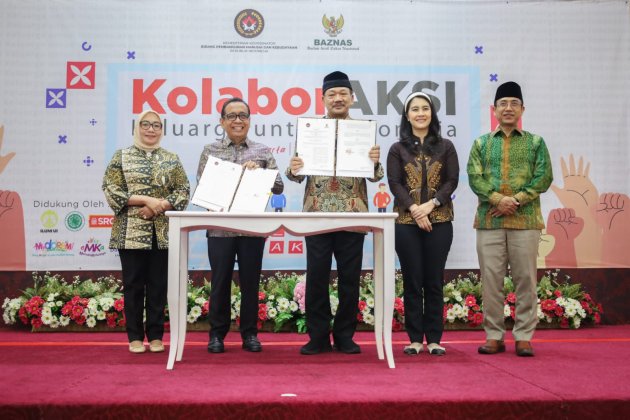 BAZNAS RI dan Kemenko PMK Kerja Sama Bantu Pemberdayaan Perempuan dan Anak Keluarga Prasejahtera