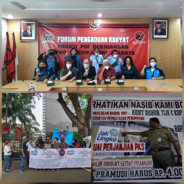 Gelar aksi di Gedung DPRD DKI,  FSPTI minta Transparansi dan Perubahan di Program Jak Lingko