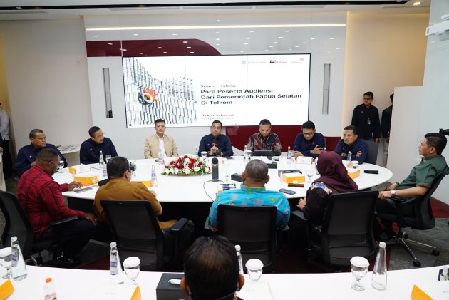 Transparansi Pemulihan SKKL, Telkom Terima Audiensi Pemda dan Berbagai Komunitas Papua Selatan