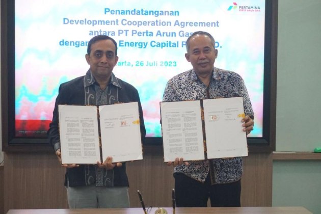 Menjadi Central Hub di Asia pada 2030, Perta Arun Gas Tandatangani Development Cooperation Agreement dengan Aslan Energy Capital