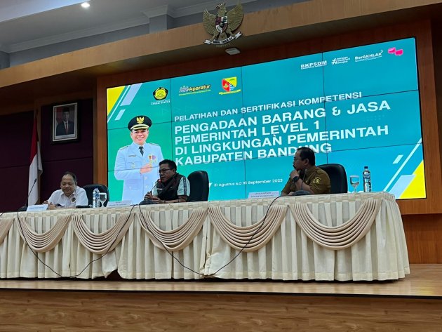 Kementrian ESDM Selenggarakan Pelatihan Dan Sertifikasi Kompetensi Barang Dan Jasa Pemerintah Bagi ASN Kabupaten Bandung