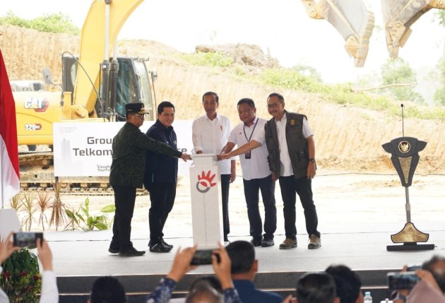 Presiden Groundbreaking Telkom Smart Office di IKN, Menteri BUMN: Akan Jadi Hub Telekomunikasi Nusantara