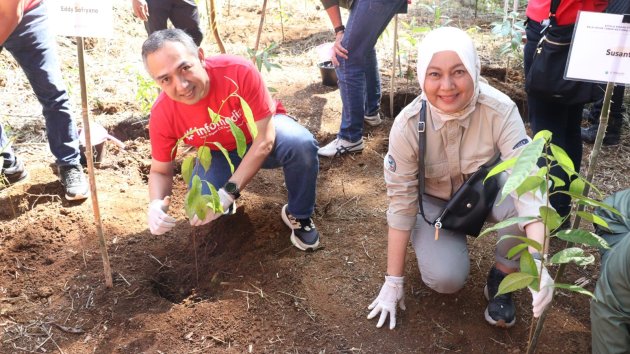 Peduli Kualitas Udara, Infomedia Tanam 1000 Pohon di Kawasan Taman Nasional Gunung Gede Pangrango