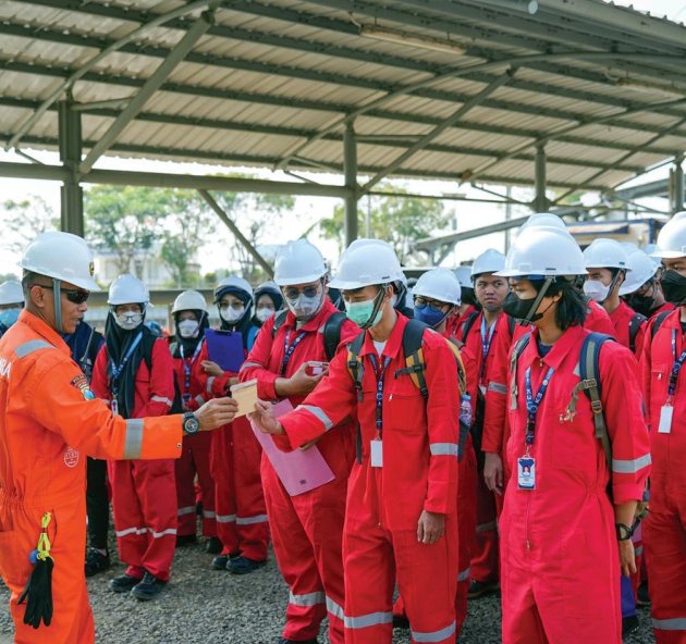 Mahasiswa Unair Belajar Keselamatan dan Kesehatan Kerja di GMS HCML Pasuruan