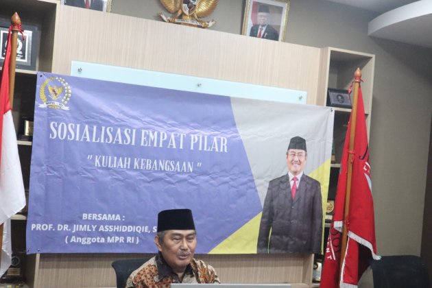 SOSIALISASI EMPAT PILAR MPR RI & KULIAH KEBANGSAAN BERSAMA PROF. JIMLY ASSHIDDIQIE.