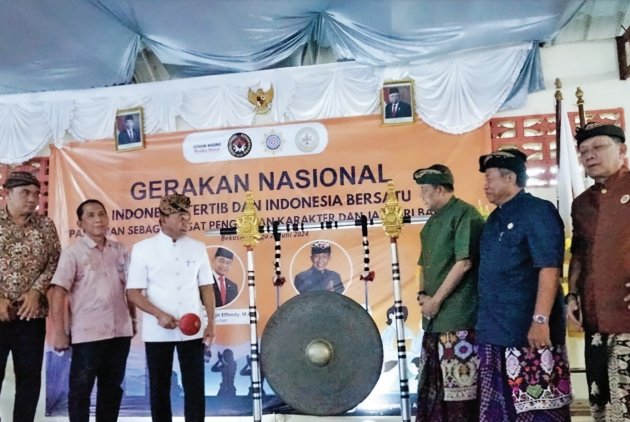 Dampingi Menko PMK, PLH Bupati Bekasi Hadiri Peluncuran Gerakan Nasional Pasraman