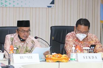 Rakor Pembahasan Dan Klarifikasi Peta Batas Daerah Antara Pusat Secara Virtual