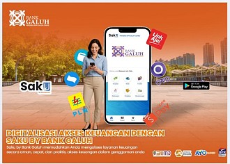 SAKU By Bank Galuh, layanan digital yang memungkinkan nasabah memantau riwayat mutasi simpanan dan saldo mereka secara real time serta menjadi channel pembayaran PPOB online. 