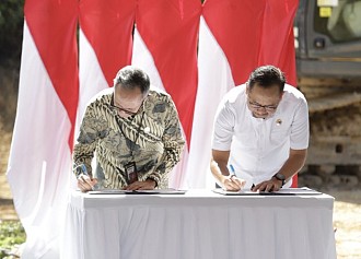 OJK Siap Bangun Gedung Kantor di IKN Tandatangani Perjanjian Kerja Sama dengan Otorita IKN