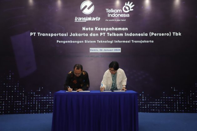 Telkom dan Transjakarta Kolaborasi Kembangkan Sistem Teknologi Informasi