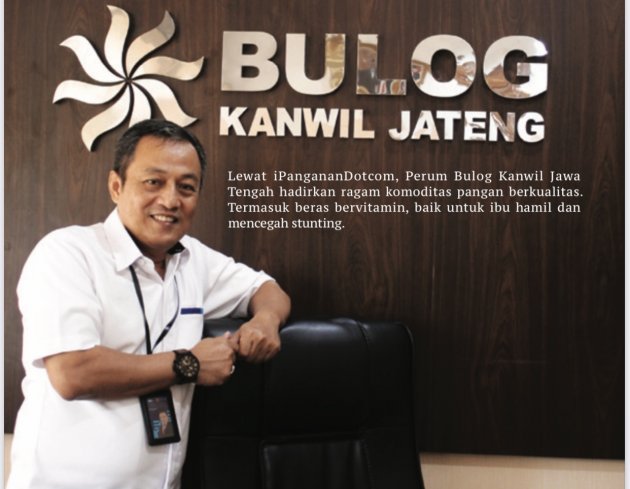 Perum Bulog Jawa Tengah  Gencar Sosialisasi Fortivit hingga iPangananDotcom