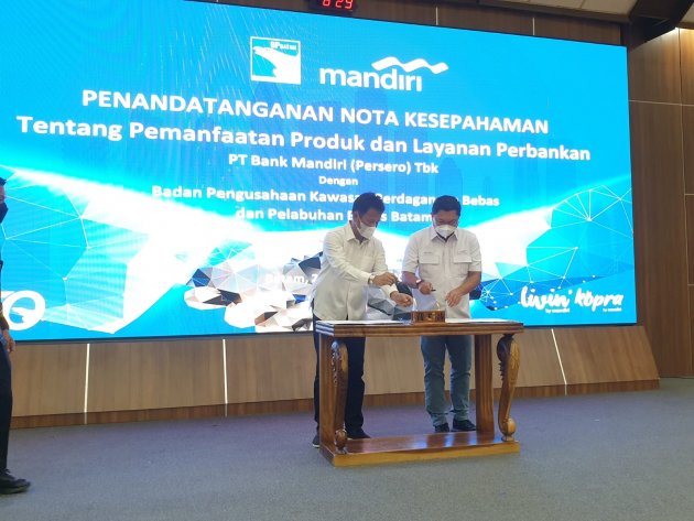 Dorong Percepatan Pemulihan Ekonomi, Bank Mandiri Dukung Digitalisasi Transaksi Keuangan BP Batam dan Implementasi BLE