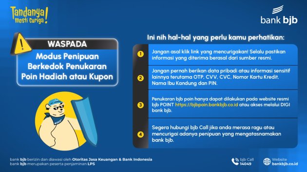 bank bjb Imbau Nasabah Agar Waspada Terhadap Segala Bentuk Modus Penipuan 