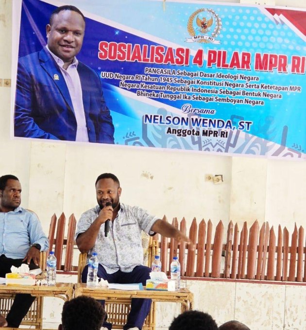 Sosialisasi Empat Pilar MPR RI, Anggota MPR RI Nelson Wenda Mengajak Pemuda Jadi Garda Terdepan dalam Menjaga Pembangunan Daerah dan Empat Pilar Kebangsaan