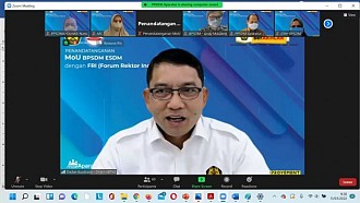 KEMENTERIAN ESDM KERJASAMA DENGAN FORUM REKTOR INDONESIA UNTUK MEMPERCEPAT TARGET CAPAIAN  NET ZERO EMISSION (NZE)