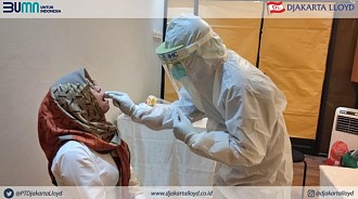 PT DJAKARTA LLOYD (PERSERO) LAKUKAN SWAB TEST SECARA RUTIN UNTUK PEGAWAI