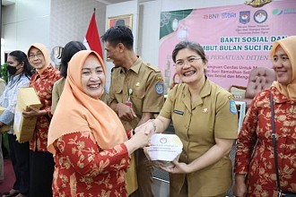 Sambut Ramadhan 1444 H, Dharma Wanita Persatuan Ditjen Bina Keuangan Daerah Kemendagri Gelar Bakti Sosial*