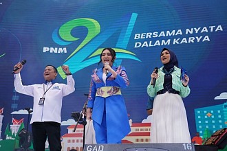 Semarakkan HUT ke-24, PNM Bersama Via Valen Gaungkan Semangat Berdayakan Ultra Mikro Indonesia