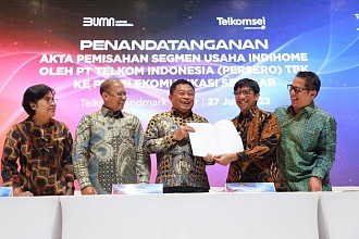 Percepat Pemerataan Konektivitas Digital Indonesia, Telkom Resmi Integrasikan IndiHome ke Telkomsel