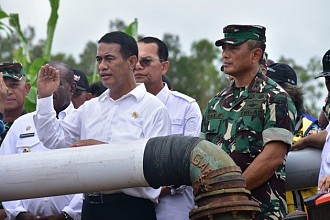 Tingkatkan IP Padi, Kementan Genjot Pompanisasi untuk Merauke