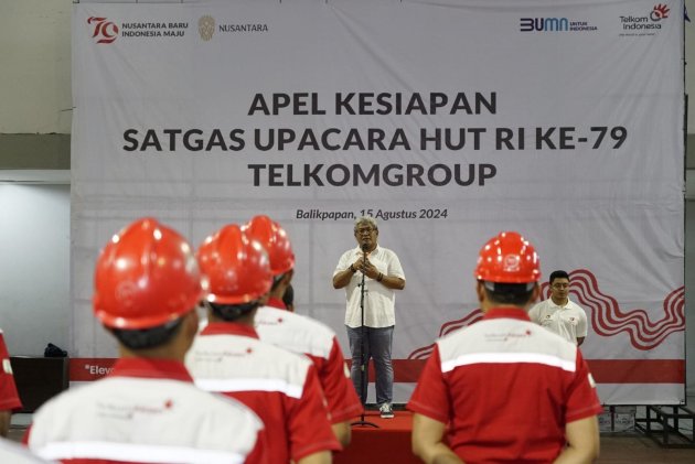 200 Personil TelkomGroup Sigap 24/7 untuk Pengawalan Upacara HUT ke-79 RI di IKN