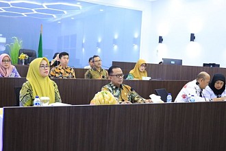 Pj. Wali Kota Bekasi, Gani Muhamad Ikuti Rapat Daring Bersama Mendagri dan Menaker