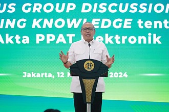 Percepat Proses Digitalisasi, Kementerian ATR/BPN Dorong Penerapan Akta Tanah Elektronik