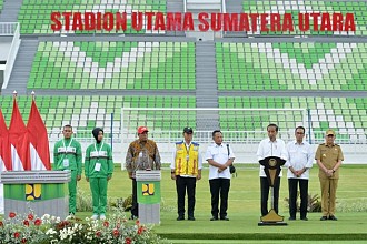 Sah Diresmikan Presiden Jokowi, Kini Sumut Miliki Stadion Besar dan Mewah