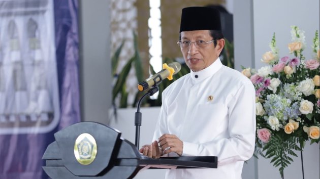 Menag Nasaruddin Umar Resmikan Masjid Al Munawwar Kemenag