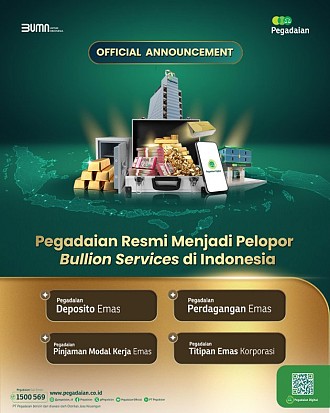 Jadi Hadiah Tahun Baru, Pegadaian Dapat Restu OJK Jalankan Kegiatan Usaha Bulion