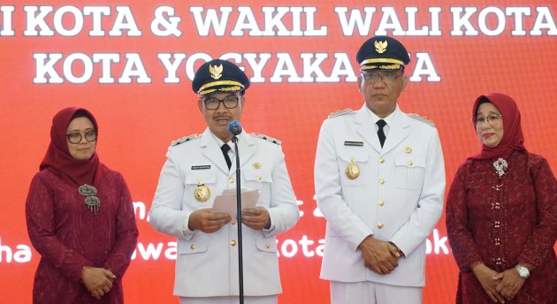 Sertijab Wali Kota- Wawali Yogya 2025-2030, Hasto-Wawan Tekankan Efisiensi Anggaran 