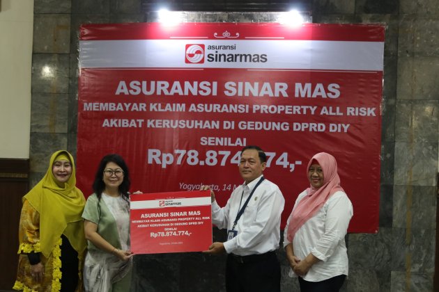 Asuransi Sinar Mas Bayar Klaim Asuransi Property All Risks Kerusakan Gedung DPRD Provinsi Daerah Istimewa Yogyakarta (DIY)