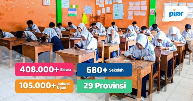 Perkuat Digitalisasi Pendidikan Indonesia, Pijar Sukses Fasilitasi Ujian bagi Lebih Dari 408.000 Siswa di 29 Provinsi
