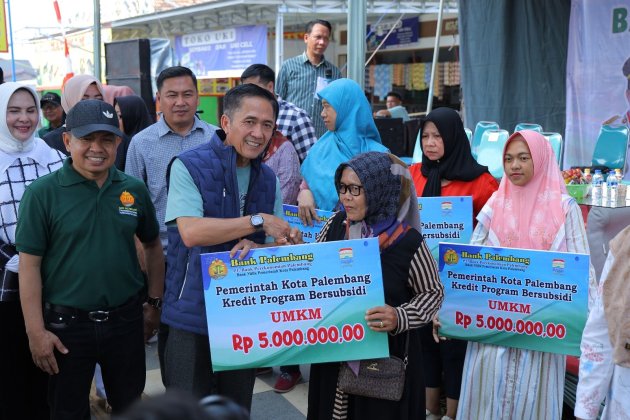 Dorong Wirausaha Mikro , Pemkot Palembang Launching Pinjaman Modal Tanpa Bunga