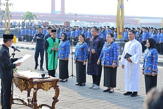 Tepati Janji Ratu Dewa Lantik 3.932 ASN Kota Palembang