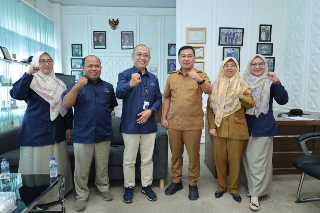 Silaturahmi Ke Diskominfo, BPS Palembang Bahas Diseminasi Informasi