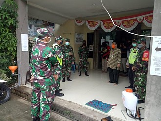 Dandim Martapura Tinjau Desa Tanggap dan Tangguh Covid-19