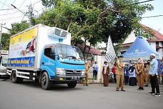 Bupati Banjar Lepas Pendistribusian Ikan Segar bagi Masyarakat Terdampak Covid-19