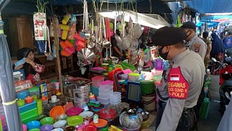 Polres Banjar Terus Sosialisasikan Adaptasi Kebiasaan Baru