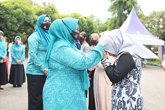 Gebrak Masker, Ribuan Masker Dibagikan Tim Penggerak PKK Kabupaten Banjar