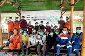 Pertagas Selenggarakan Pelatihan Pertolongan Keadaan Darurat di Air Bagi Masyarakat Indramayu