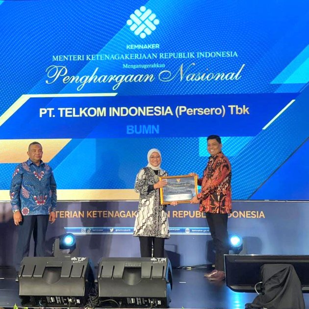 Telkom Kembali Memperoleh Penghargaan Sebagai Tempat Kerja Inklusif dan Ramah Disabilitas dari Kemnaker RI