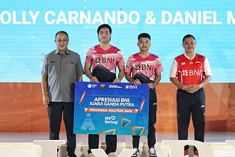 Apresiasi Atlet Berprestasi di Indonesia Masters 2023, BNI dan PBSI Siap Kawal Chico Cs ke Badminton Asia Mixed Team di Dubai