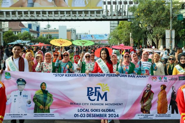 Stop Kekerasan Terhadap Perempuan dan Anak. Pj Wali Kota Bekasi Kampanyekan Stop Kekerasan