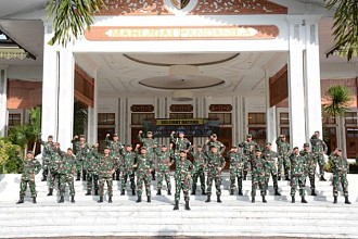 Kodam VI/Mulawarman Selenggarakan Apel Dansat Tersebar 2020 Secara Virtual