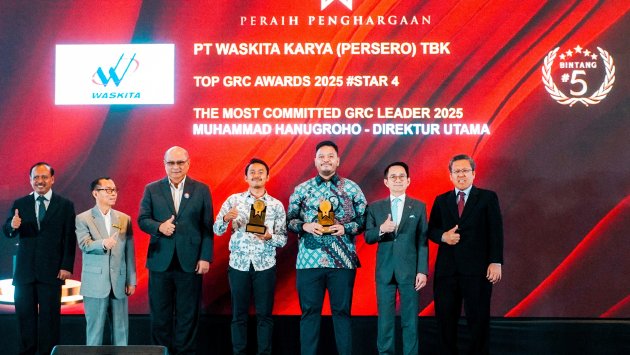 Wujud Nyata Implementasi Tata Kelola Baik, Waskita Karya Raih Top GRC Awards 2025 Stars 5