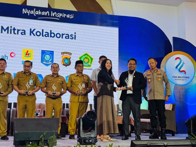 PLN Babel Terima Penghargaan Bangka Pos Award 2025 sebagai Mitra Kolaborasi : Perkuat Sinergi dan Peran Strategis dalam Mendorong Pemulihan Ekonomi Daerah