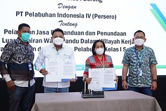 Pelindo IV Teken MoU Pemanduan & Penundaan Kapal dengan KSOP Kelas I Sorong