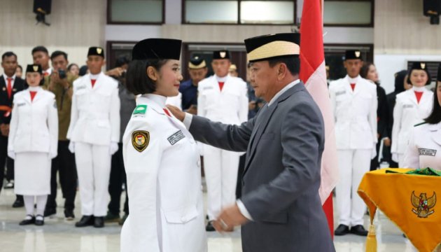 Bupati dan Wakil Bupati Tangerang Kukuhkan Paskibraka Kabupaten Tangerang 2025