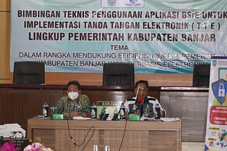 Kominfo Banjar Gelar Bimtek Implementasi Tanda Tangan Elektronik